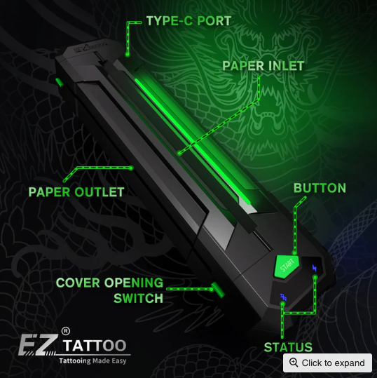EZ EZ TERMOCOPIADORA - WIRELESS – STENCIL | Reyes Tattoo Supply