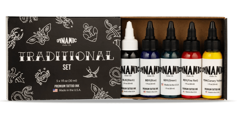 DYNAMIC DYNAMIC TATTOO INK TRADICIONAL SET – TINTAS | Reyes Tattoo Supply