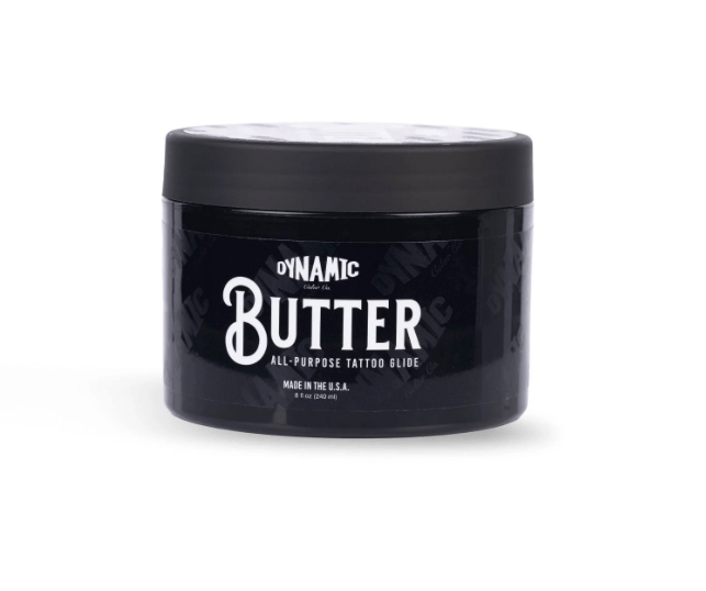 DYNAMIC BUTTER - Tattoo ButterDynamic Butter — Tattoo Butter | 8 oz | México Formulado para hidratar, proteger y favorecer la cicatrización de la piel tatuada. Textura ligera de fácil absorción — ideal durante la sesión y en el cuidado posterior. Caracter