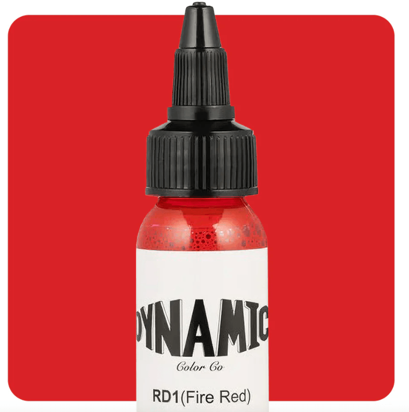 DYNAMIC INK | Labios y Rosas Tinta para Tatuar5 tintas para tatuar vibrantes rojo, perfectos para diseños de labios, rosas y más. Contiene 1 oz de rojo fuego, rojo chino, rojo burdeos, rojo vino y magenta.