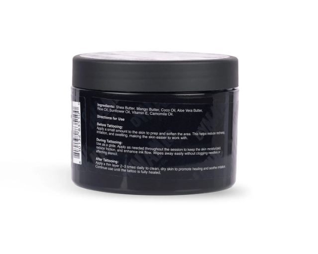 DYNAMIC BUTTER - Tattoo ButterDynamic Butter — Tattoo Butter | 8 oz | México Formulado para hidratar, proteger y favorecer la cicatrización de la piel tatuada. Textura ligera de fácil absorción — ideal durante la sesión y en el cuidado posterior. Caracter