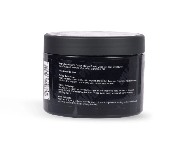 DYNAMIC BUTTER - Tattoo ButterDynamic Butter — Tattoo Butter | 8 oz | México Formulado para hidratar, proteger y favorecer la cicatrización de la piel tatuada. Textura ligera de fácil absorción — ideal durante la sesión y en el cuidado posterior. Caracter