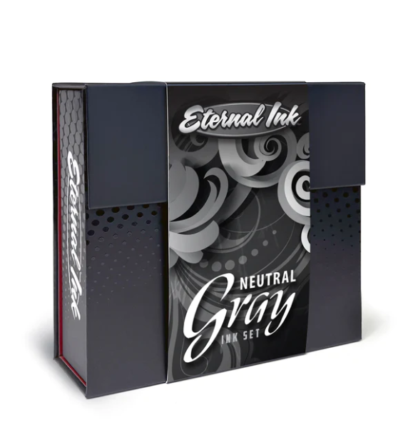 ETERNAL ETERNAL - 4 COLOR NEUTRAL GRAY SET – TINTAS | Reyes Tattoo Supply