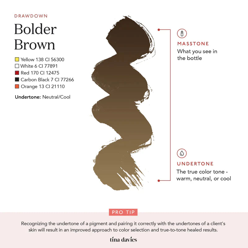 PERMABLEND BOLDER BROWN - TINA DAVIES – TINTAS | Reyes Tattoo Supply