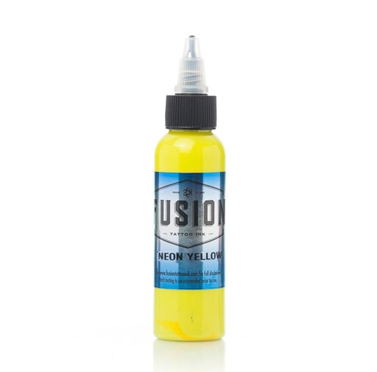 FUSION NEON YELLOW – TINTAS | Reyes Tattoo Supply
