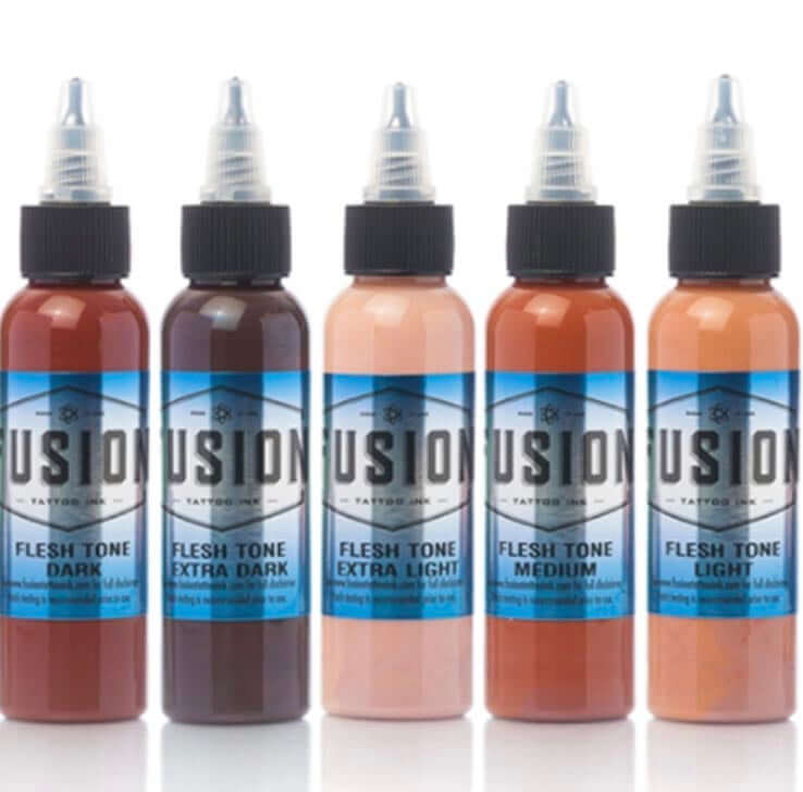 FUSION FLESH TONE SET – TINTAS | Reyes Tattoo Supply