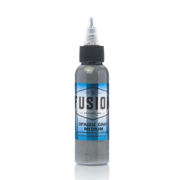 FUSION MEDIUM - OPAQUE GRAY – TINTAS | Reyes Tattoo Supply