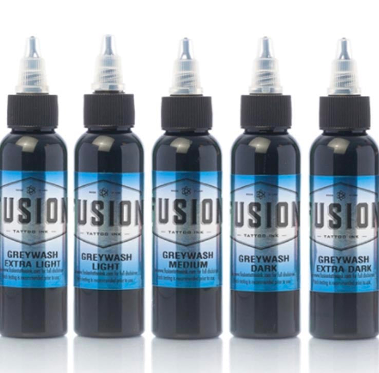 FUSION GREYWASH SET – TINTAS | Reyes Tattoo Supply
