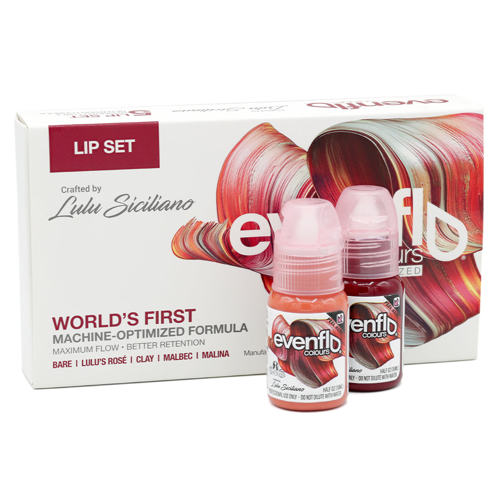 PERMABLEND EVENFLO SET PARA LABIOS – TINTAS | Reyes Tattoo Supply