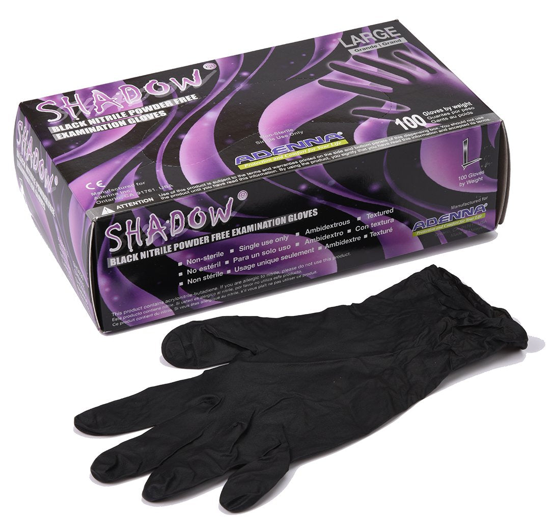 ADENNA GUANTES DE NITRILO SHADOW M – EQUIPO MÉDICO | Reyes Tattoo Supply