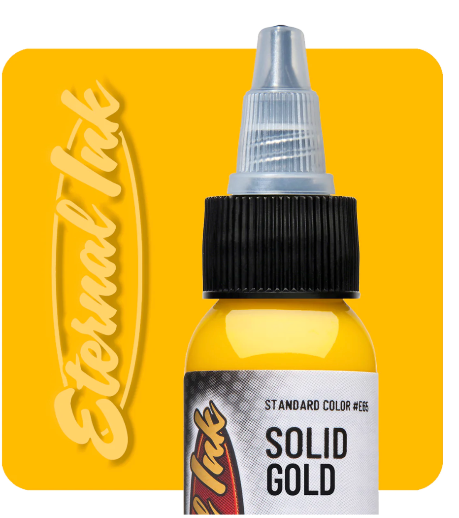 Eternal SOLID GOLD Eternal Tattoo Ink Tinta Vegana Mexico Reyes Tattoo Supply