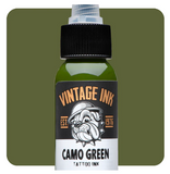 ETERNAL CAMO GREEN - VINTAGE INK – TINTAS | Reyes Tattoo Supply