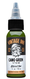 ETERNAL CAMO GREEN - VINTAGE INK – TINTAS | Reyes Tattoo Supply