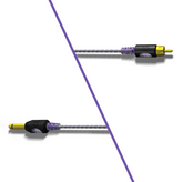 BISHOP RCA CABLE - BISHOP MORADA 7 FT – CABLES | Reyes Tattoo Supply