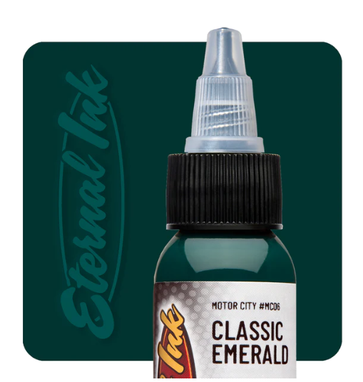ETERNAL CLASSIC EMERALD - MOTOR CITY – TINTAS | Reyes Tattoo Supply