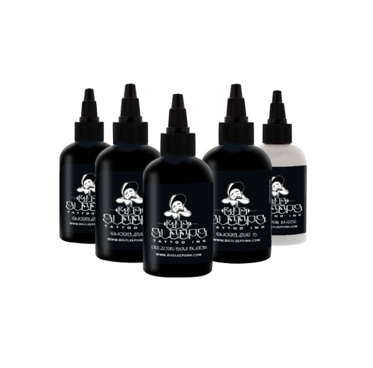 Big Sleeps BIG SLEEPS GRISES FULL SET – TINTAS | Reyes Tattoo Supply