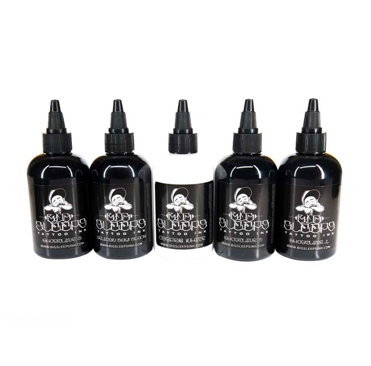 Big Sleeps BIG SLEEPS GRISES FULL SET – TINTAS | Reyes Tattoo Supply