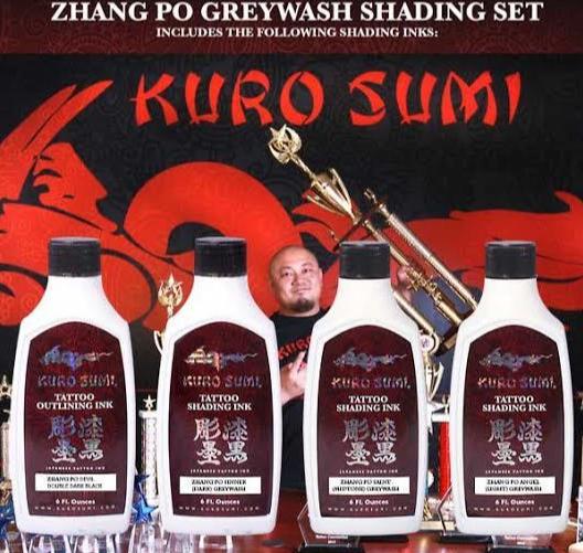 world famous KURO SUMI SHADING SET ZHANG PO – TINTAS | Reyes Tattoo Supply