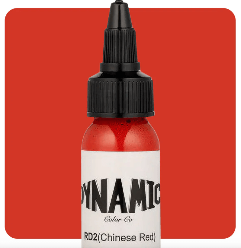 DYNAMIC INK | Labios y Rosas Tinta para Tatuar5 tintas para tatuar vibrantes rojo, perfectos para diseños de labios, rosas y más. Contiene 1 oz de rojo fuego, rojo chino, rojo burdeos, rojo vino y magenta.