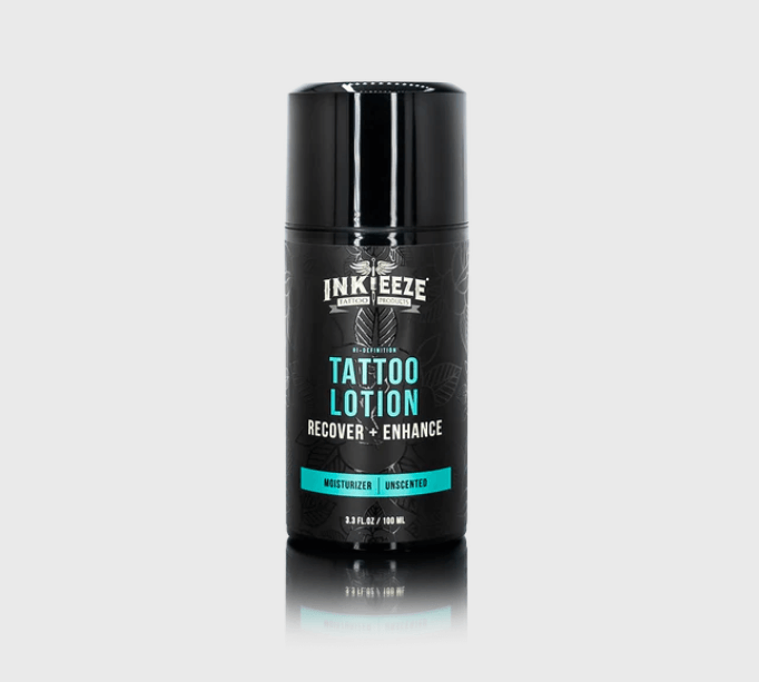INKEEZE TATTOO LOTIONInkeeze Tattoo Lotion — Loción Hidratante para Tatuajes | 3.3 oz | México Loción hidratante para cicatrización y cuidado diario del tatuaje. Protege el color, suaviza la piel y favorece la recuperación sin sensación grasosa ni pegajos