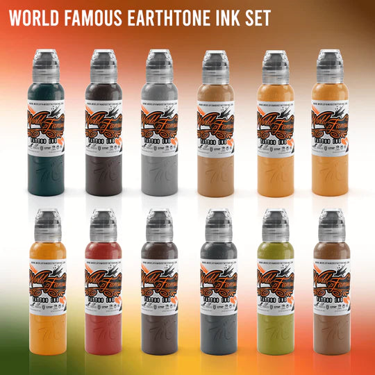 world famous EARTHTONE - SET [1oz] – TINTAS | Reyes Tattoo Supply