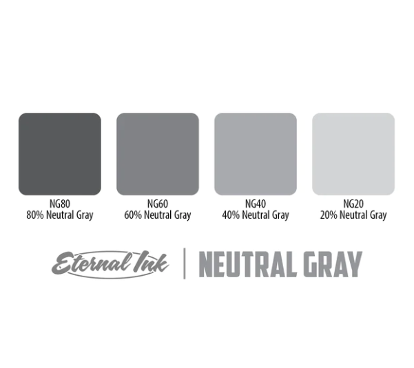 ETERNAL ETERNAL - 4 COLOR NEUTRAL GRAY SET – TINTAS | Reyes Tattoo Supply
