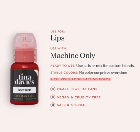 PERMABLEND SOFT RED- LUST LIP SET – TINTAS | Reyes Tattoo Supply