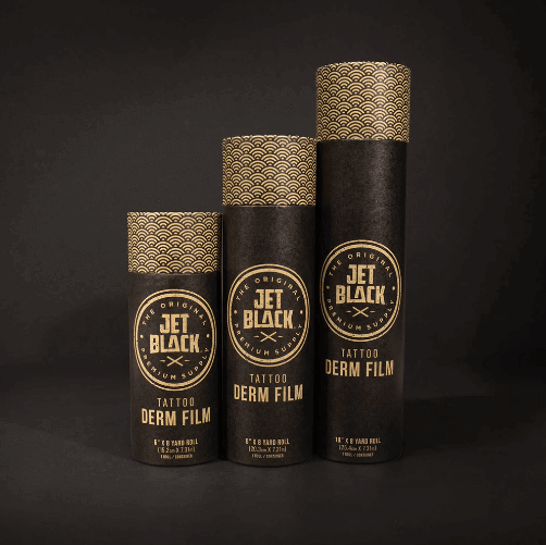 TATSOUL JET BLACK DERM FILM 6"X8 – AFTERCARE | Reyes Tattoo Supply