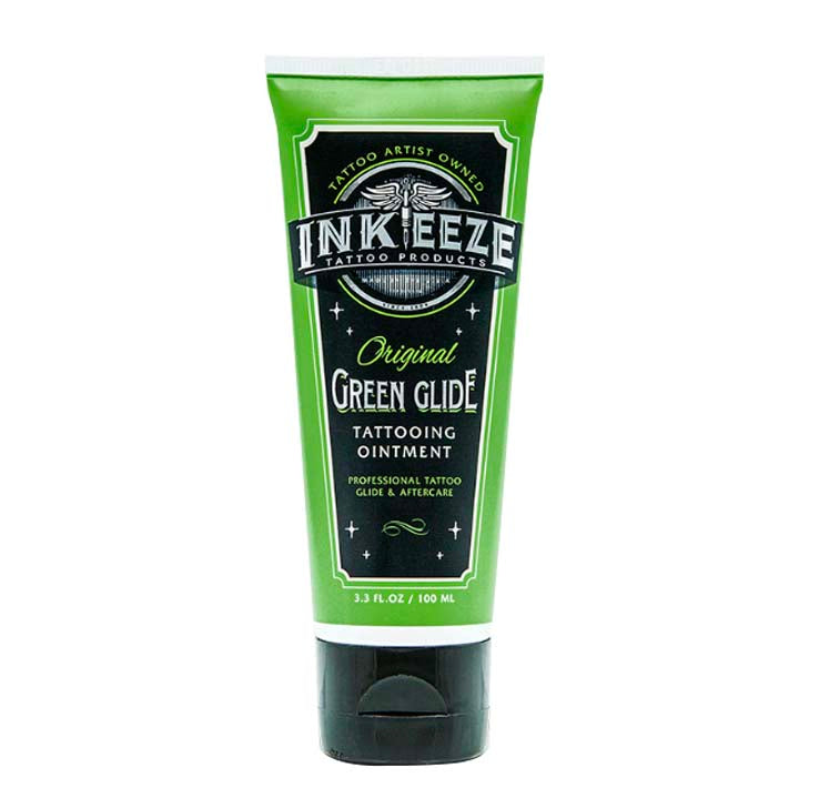 INKEEZE INKEEZE OINTMENT GREEN GLIDE 3.3oz – EQUIPO MÉDICO | Reyes Tattoo Supply