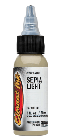 ETERNAL SEPIA LIGHT - REMBER SIGNATURE – TINTAS | Reyes Tattoo Supply