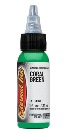 ETERNAL CORAL GREEN - SEASONAL SPECTRUM – TINTAS | Reyes Tattoo Supply