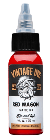 ETERNAL RED WAGON - VINTAGE INK – TINTAS | Reyes Tattoo Supply
