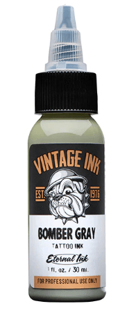 ETERNAL BOMBER GRAY - VINTAGE INK – TINTAS | Reyes Tattoo Supply