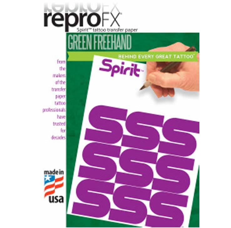 SPIRIT Spirit Green Freehand – STENCIL | Reyes Tattoo Supply