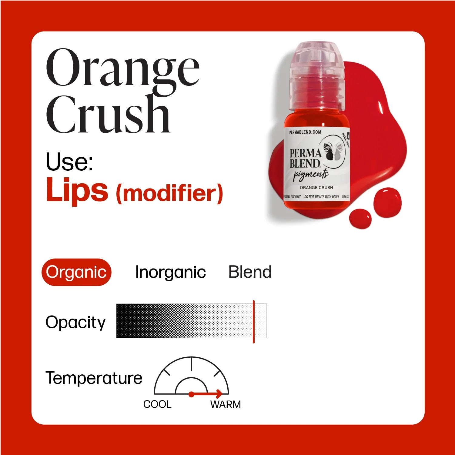 PERMABLEND ORANGE CRUSH – TINTAS | Reyes Tattoo Supply