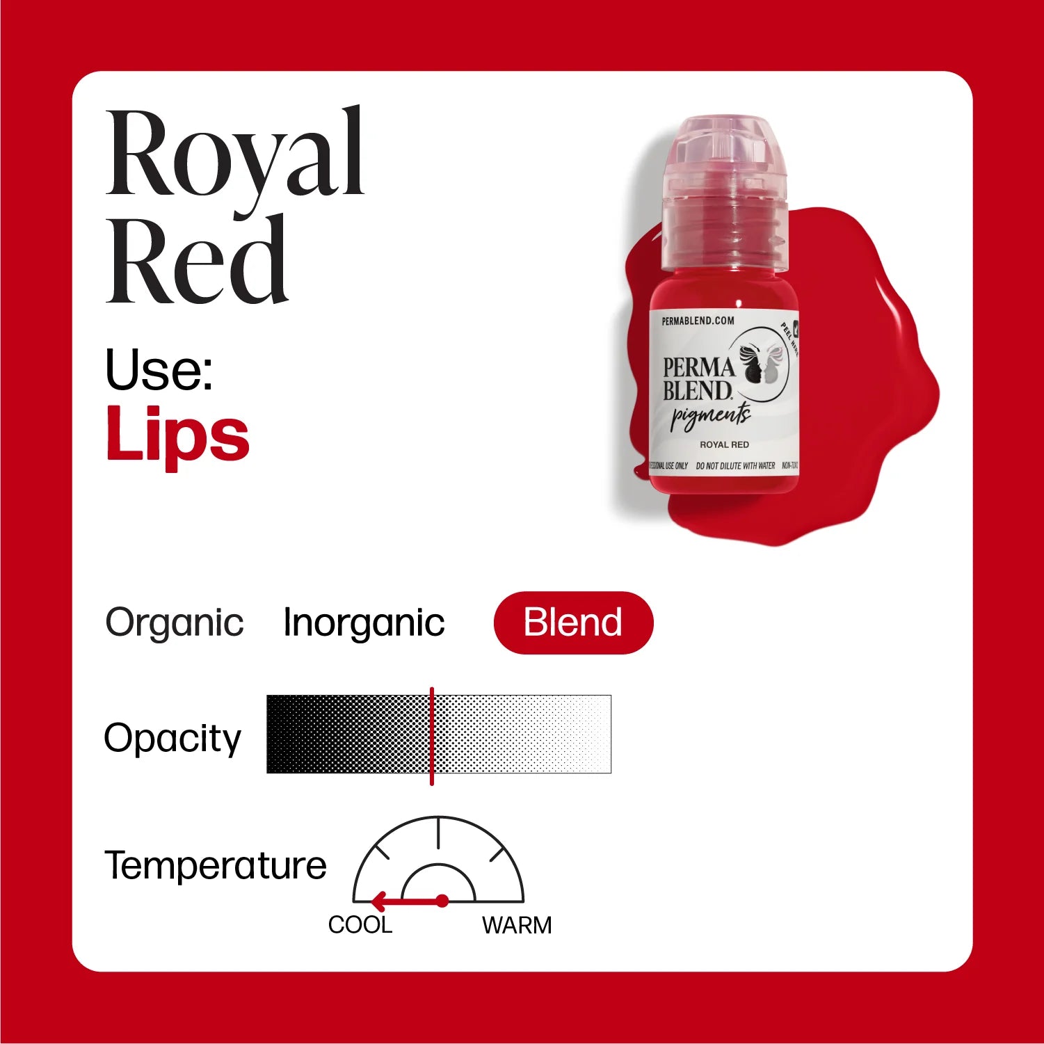 PERMABLEND ROYAL RED – TINTAS | Reyes Tattoo Supply