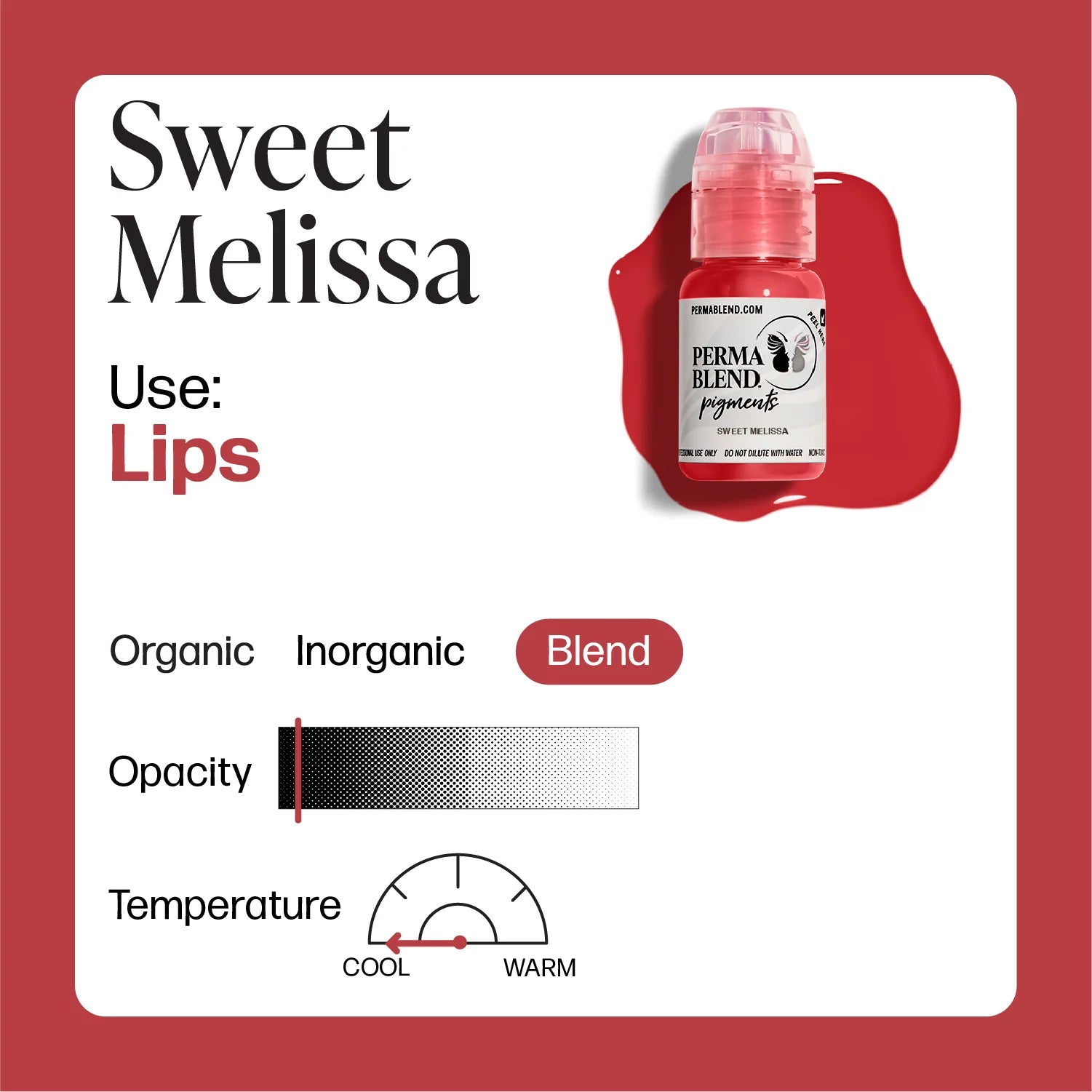 PERMABLEND SWEET MELISSA – TINTAS | Reyes Tattoo Supply
