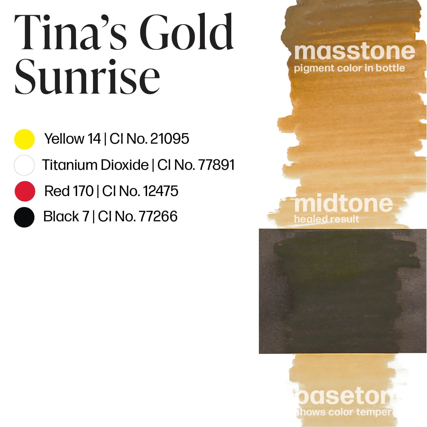 PERMABLEND TINA'S GOLD SUNRISE – TINTAS | Reyes Tattoo Supply