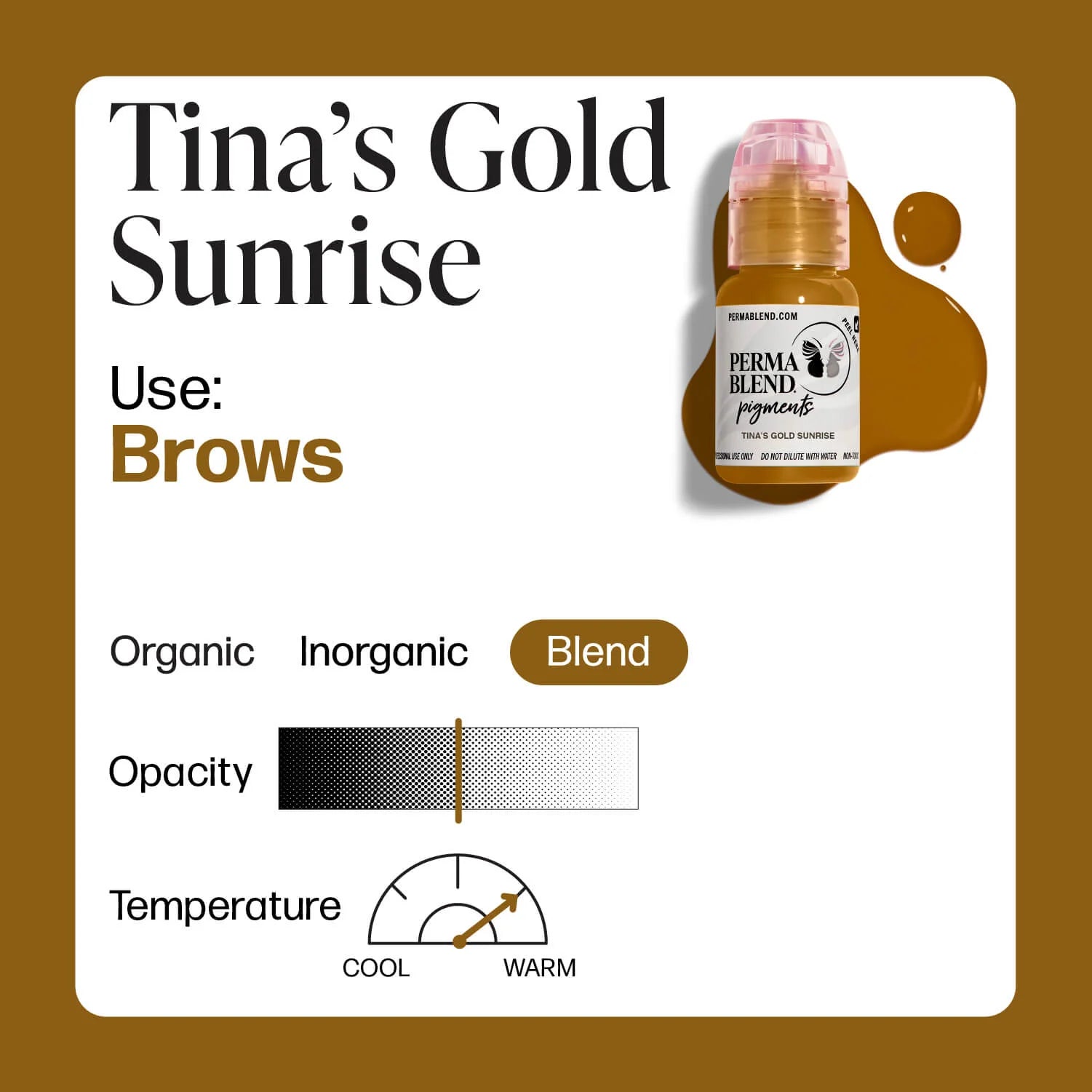 PERMABLEND TINA'S GOLD SUNRISE – TINTAS | Reyes Tattoo Supply