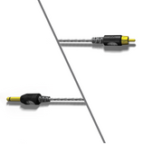 BISHOP RCA CABLE - BISHOP NEGRO/GRIS 7FT – CABLES | Reyes Tattoo Supply