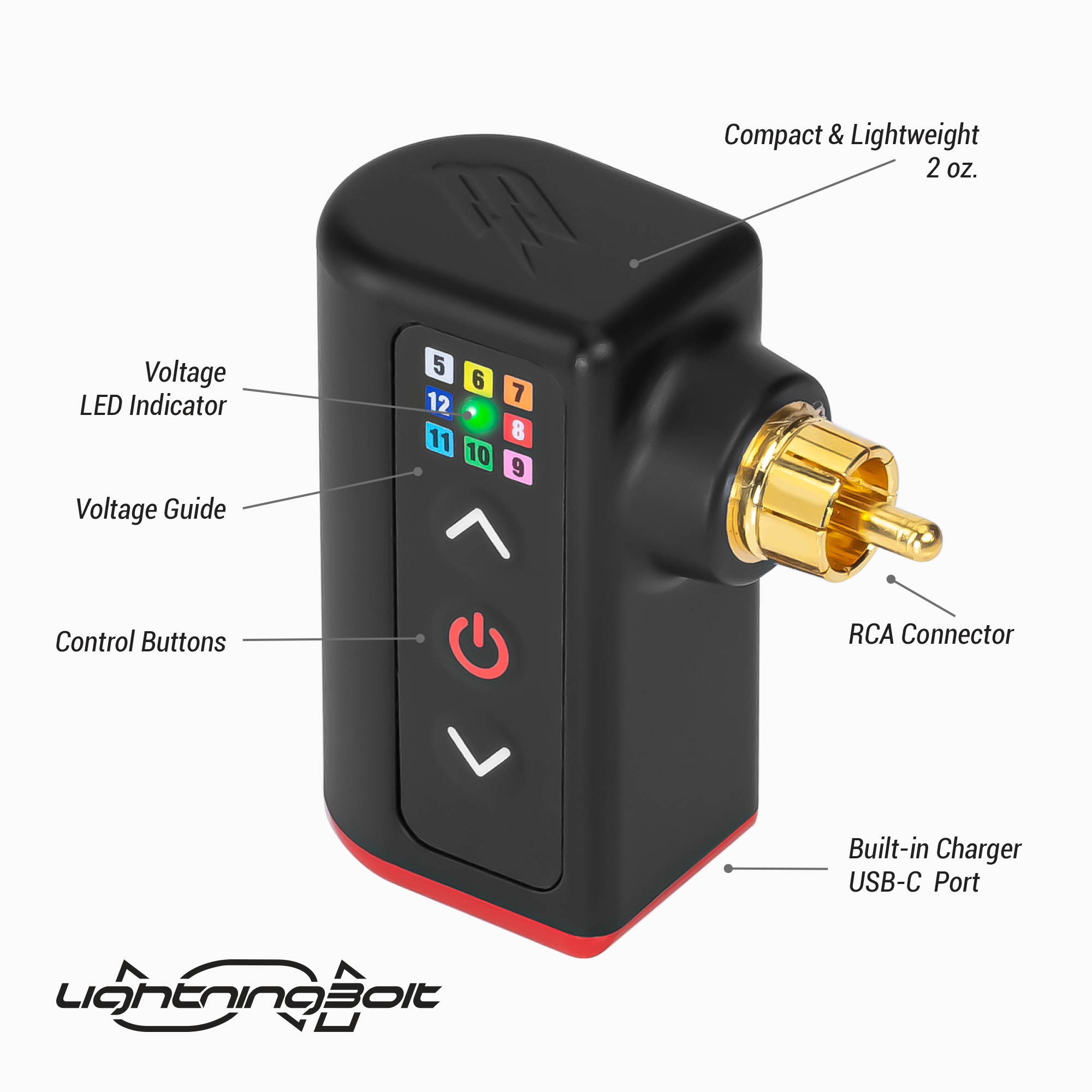 FKIRONS FK IRONS LIGHTNING BOLT FUENTE INALAMBRICA UNIVERSAL – FUENTES DE PODER | Reyes Tattoo Supply