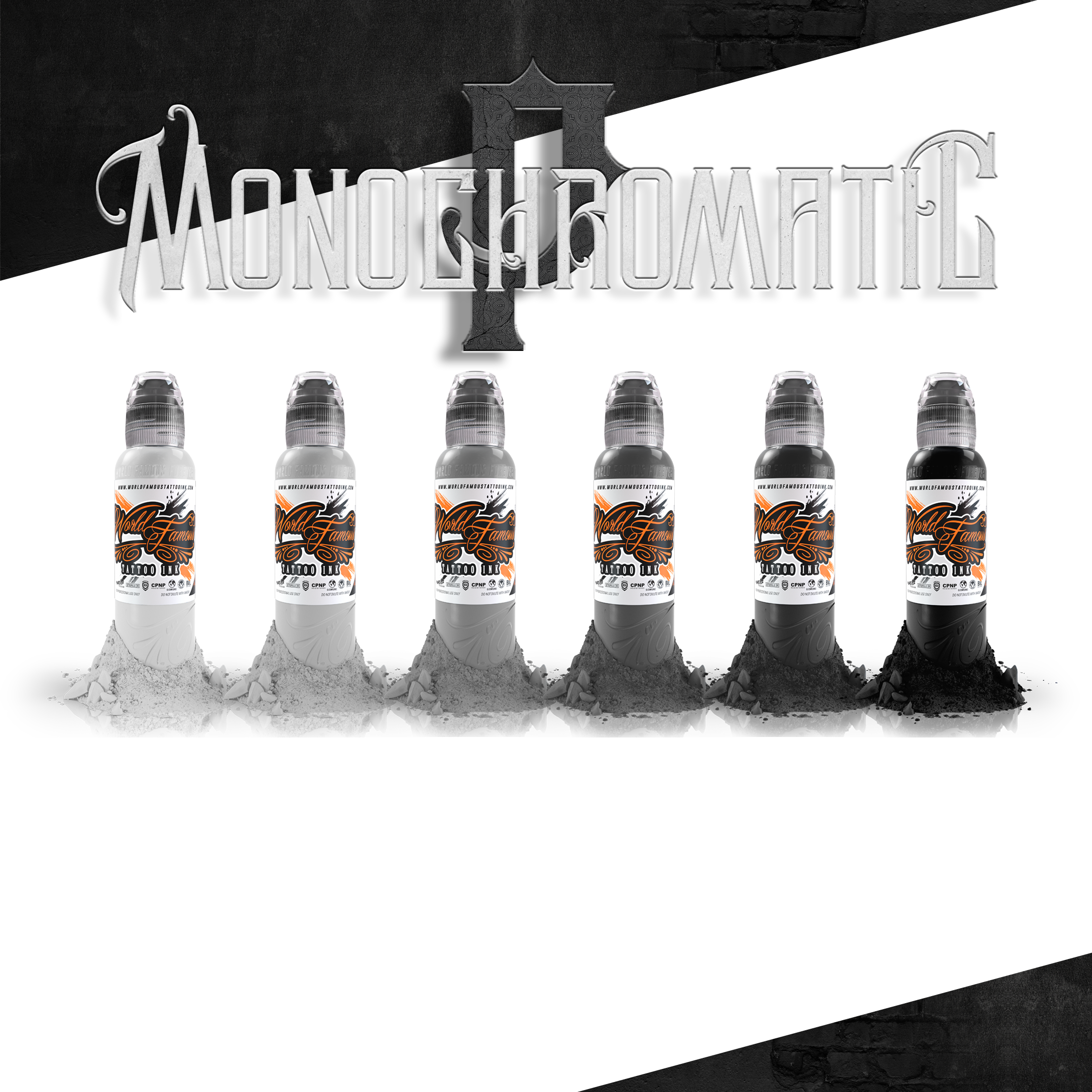 world famous POCH MONOCHROMATIC GREY - SET [1oz] – TINTAS | Reyes Tattoo Supply